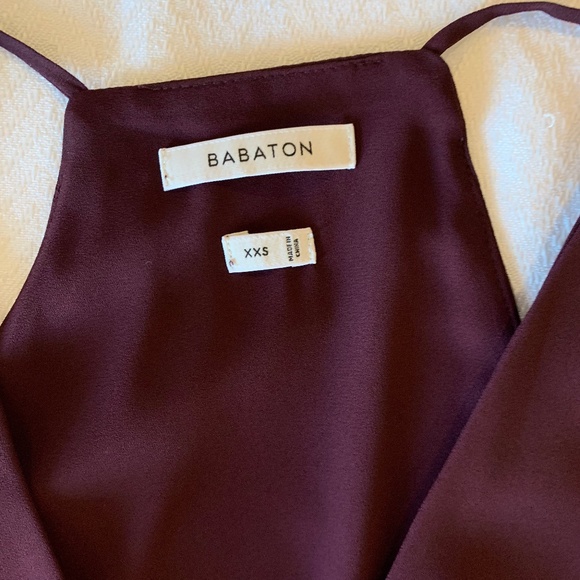 Babaton Morris Blouse/Tank, XXS, Deep Burgundy - Picture 3 of 9